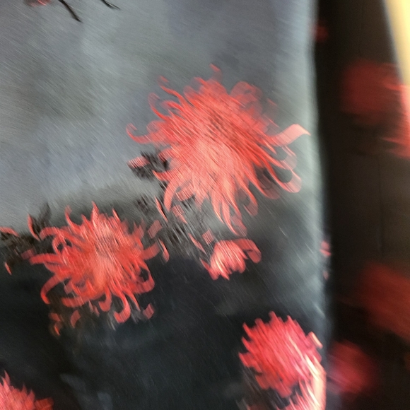 Chinese Reversible Robe Black with Red Details - Picture 6 of 10